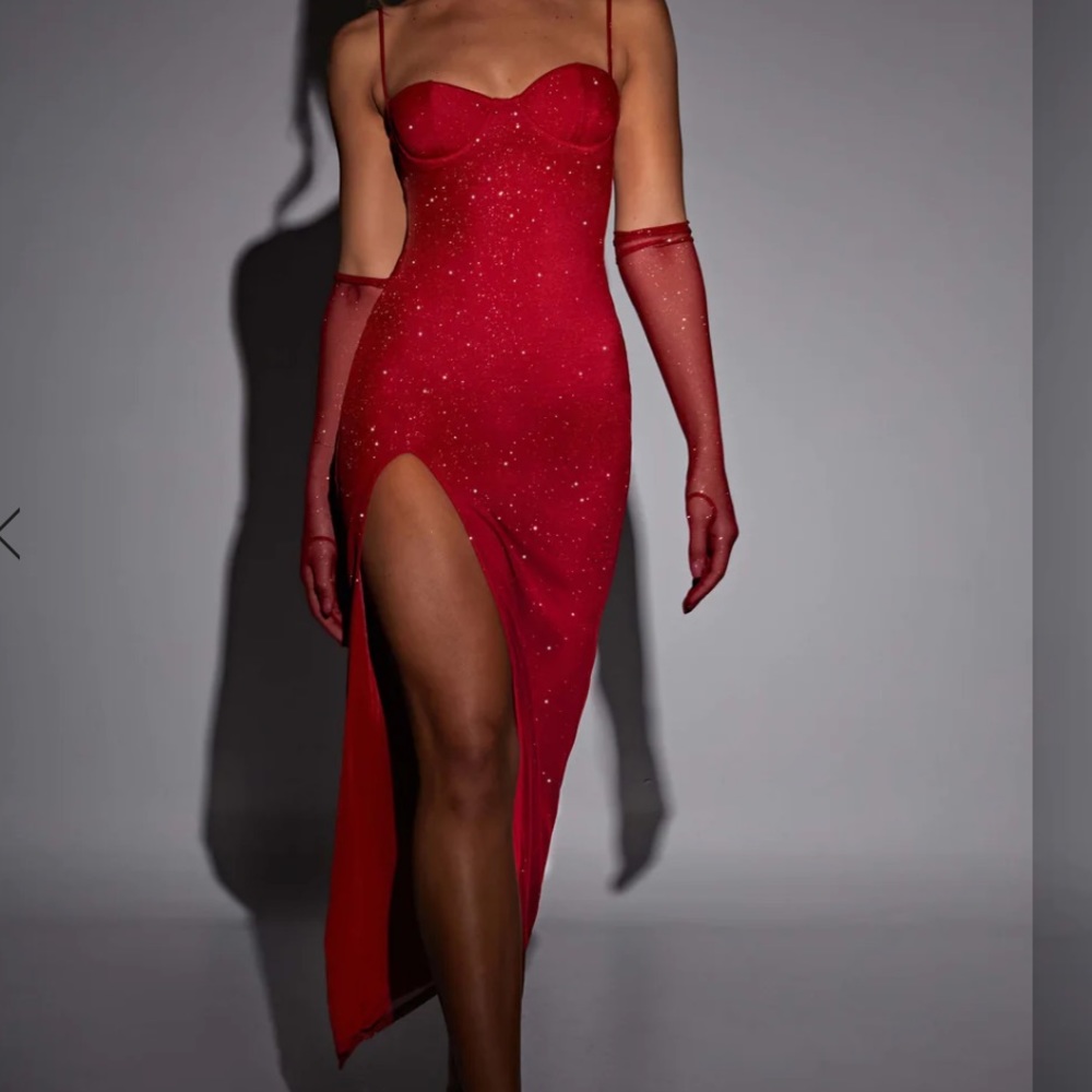 Sold Out - Baby Boo Trixie Maxi Dress in Sparkle Red